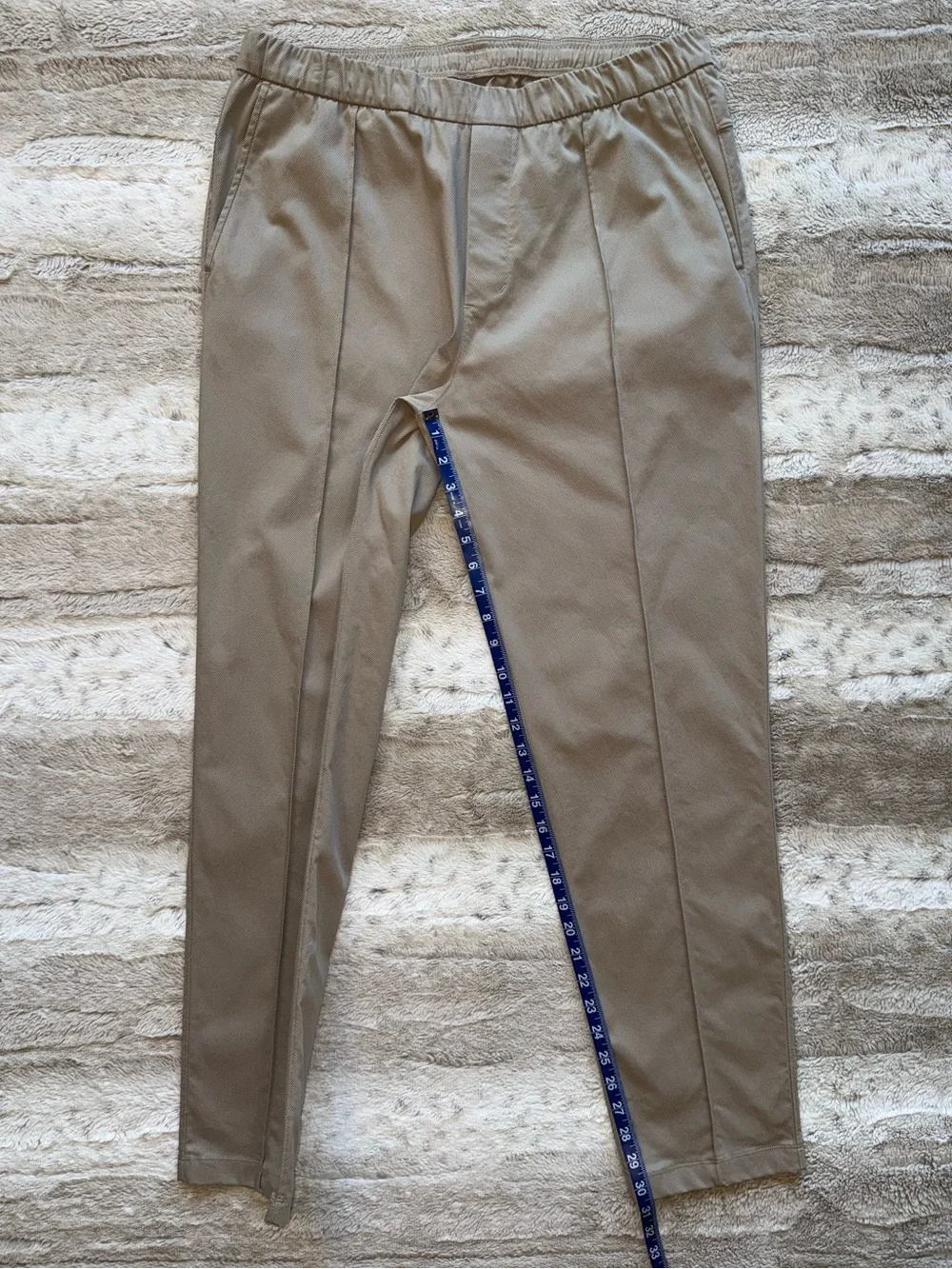 lululemon Cotton Twill Pintuck Pull-On Pant Regular in Sheer Oak Size L